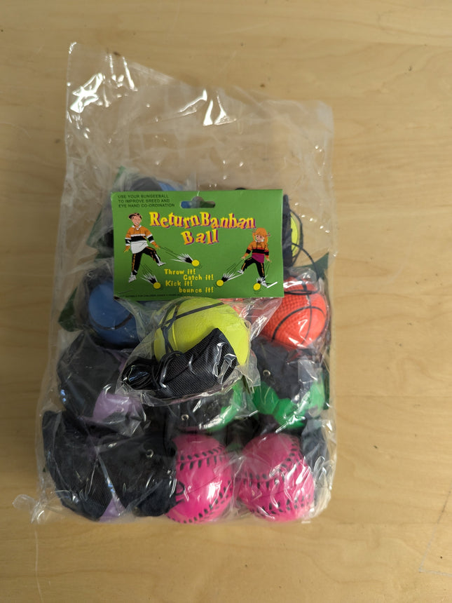 Return Ball 24 balls with elastic string Wrap around finger and throw     Perfec