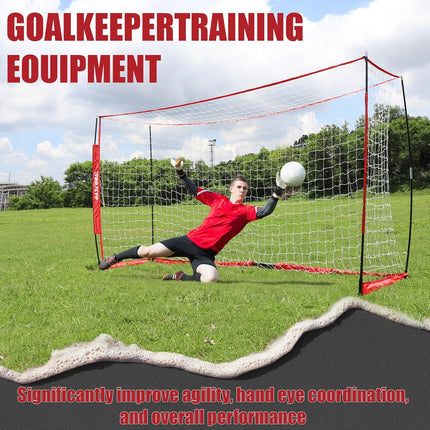 BaseGoal Soccer Goal,Soccer Net,Soccer Goals for Backyard,with Bow Frame,Collaps