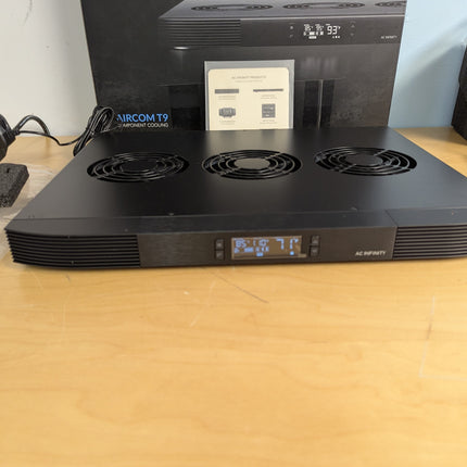 AC Infinity AIRCOM T9, Quiet Cooling Fan System 17" for Receivers, Amps, DVR, AV