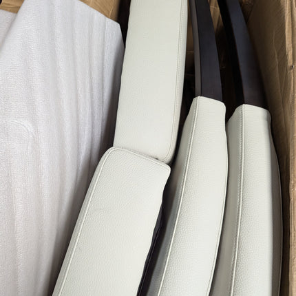 2 pack cream upholstered dining chair