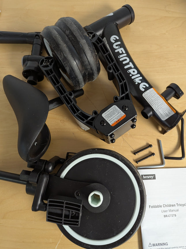 besrey 3 in 1 Toddler Bike for 1 Years to 4 Years Old Kids, Toddler Tricycle Kid