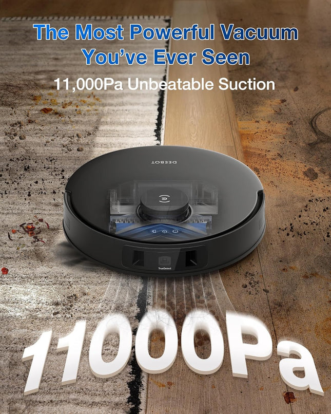 ECOVACS DEEBOT T30S Robot Vacuum and Mop, 11000Pa, ZeroTangle Technology, TruEdg