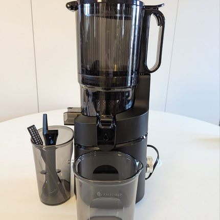 AMZCHEF 5.3 Inch Automatic Juicer Machine, Cold Press Juicer for Whole Fruits an