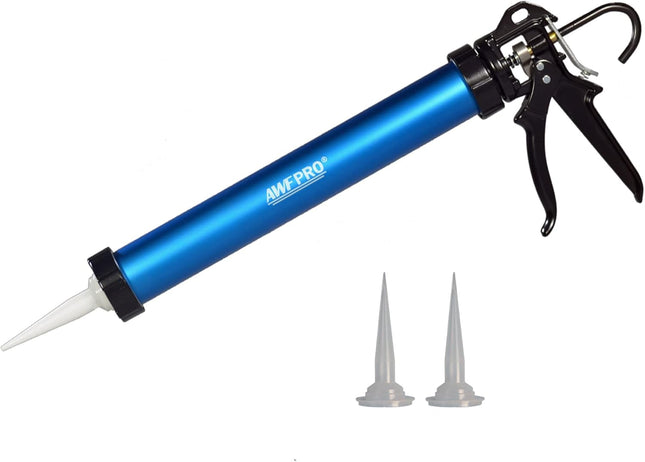 AWF Pro Sausage Caulk Gun, 20 oz Foil Pack / 10 oz Cartridge Convertible, 12:1 T