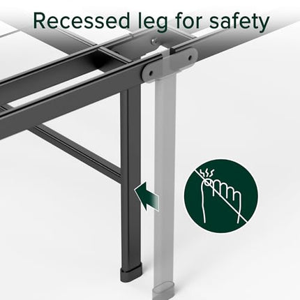 Zinus Twin Bed Frame - SmartBase 14 Inch Deluxe Metal Bed Frame with Steel Slat