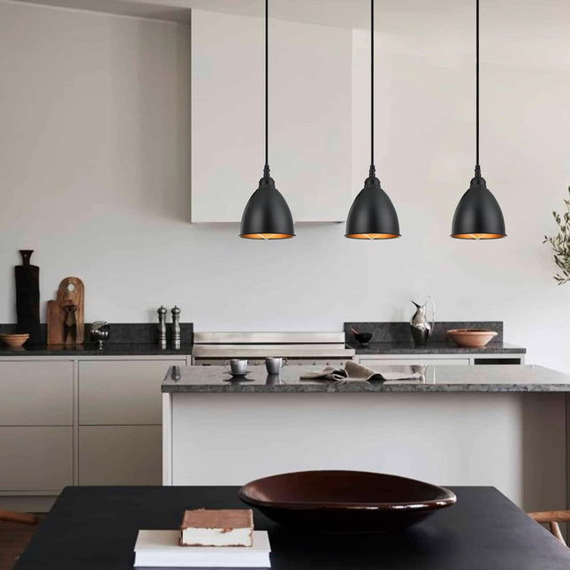Terleenart 3-Lights Kitchen Island Pendant Light,Industrial Farmhouse Hanging Ch