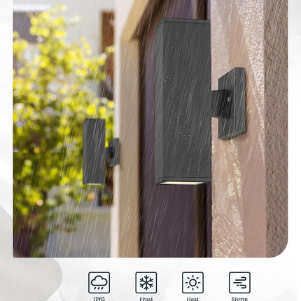 Ken & Ricky Outdoor Wall Lights, Modern Exterior Lighting Fixtures, Aluminum Fro