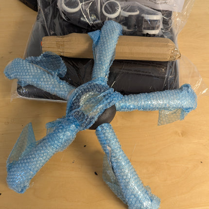 BWE Black Contemporary Ergonomic Adjustable Height Swivel Faux Leather Desk Chai