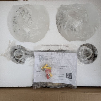 VONLUCE Bathroom Light Fixtures, 2-Light Bathroom Lights Over Mirror with Globe