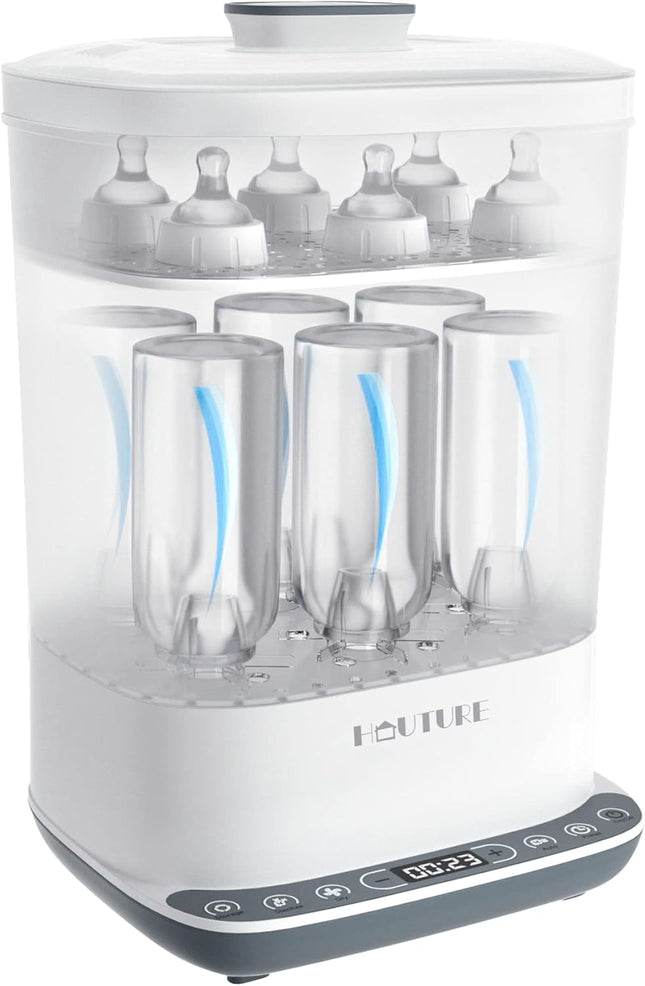 Baby Bottle Sterilizer, HAUTURE 6-in-1 Bottle Sterilizer and Dryer, Electric Ste