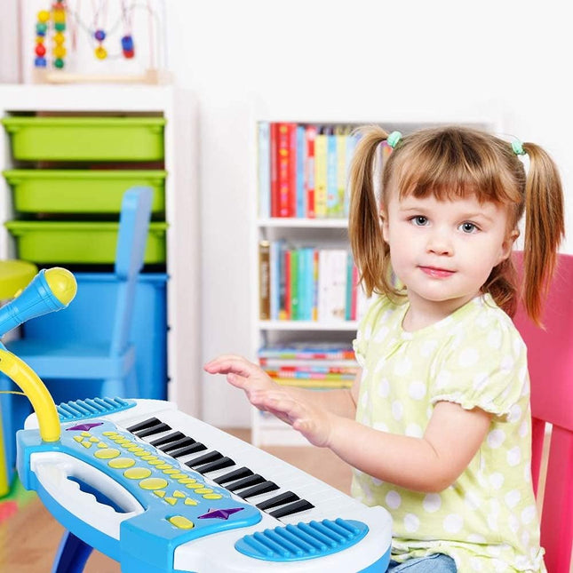 Love&Mini Piano Toy Keyboard for Kids Multifunctional Music Instruments with Mic