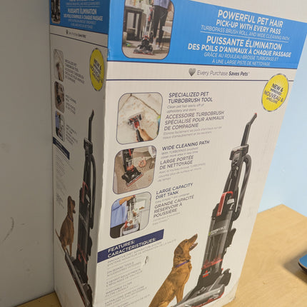 BISSELL® PowerForce® Turbo Pet Bagless Upright Vacuum, Powerfully Vacuum Pet Hai