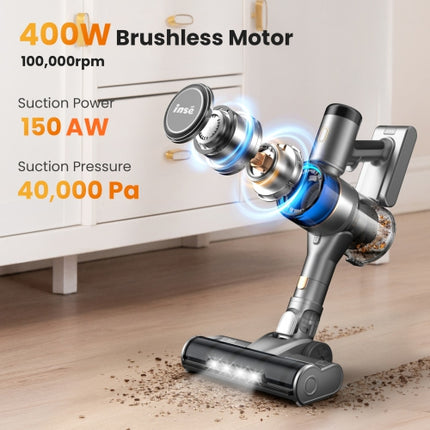 NO CHARGER INSE S9 Cordless Vacuum Cleaner with 400W/30Kpa Suction 55min Max Run
