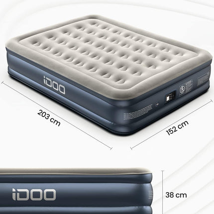 iDOO Inflatable Bed Mattress with Built-in Pump, Quick Self-Inflating/Deflation