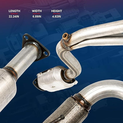 KAX 15844 Stainless Steel Catalytic Converter Fit for Corolla | Prizm 1998 1999