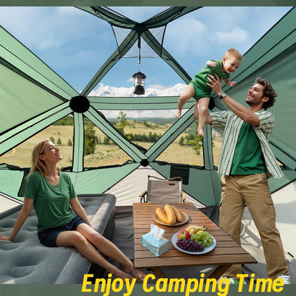Camping Tent,Instant Cabin Tent, Setup in 60 Seconds, 4 Person Pop up Tents for