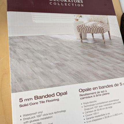 Home Decorators Collection Banded Opal 12-inch x 23.82-inch Solid Core Luxury Vi