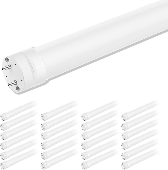 Marxlait 24 Pack T8 LED Bulbs 4FT, 6000K Daylight White, 40W Equivalent, Ballast