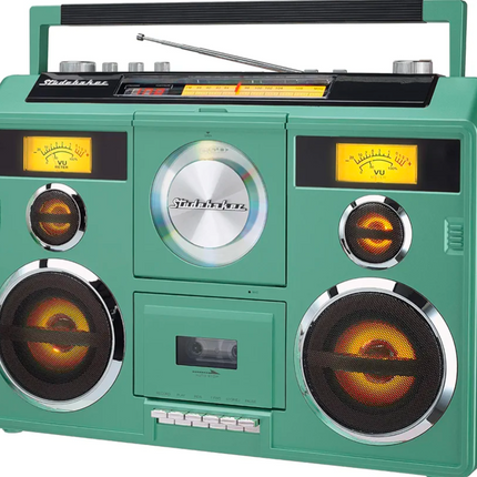 Studebaker Sound Station Portable Stereo Boombox with Bluetooth/CD/AM-FM Radio/C