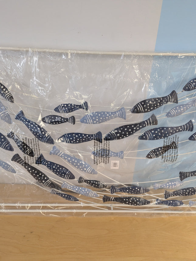 Deco 79 Metal Fish Wall Decor, 40" x 2" x 24", Blue