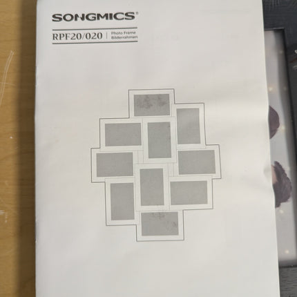 SONGMICS Collage Picture Frames, 10 Frames for 4x6 Photos, Collage Photo Frames