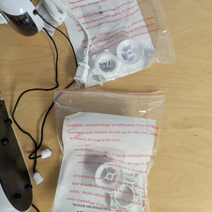 Amucolo 2 Pack 16 in. Indoor White Wall Mount Fan with Adjustable Tilt and Quiet