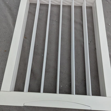 keny Freestanding Dog Gate for Stairs or Doorways, 3 Panel Folding Pet Fence, Wh