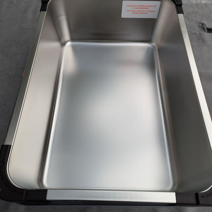 Nyutu Stainless Steel Litter Box, 20"x14"x6"(Deep) High Sided Large Metal Litter