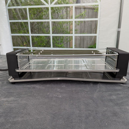 CUSIMAX Raclette Grill Korean BBQ Grill, Portable Raclette Table Grill Electric