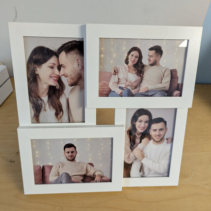 SONGMICS Collage Picture Frames, 4x6 for Wall Decor 4 Pack, Family Photo Collage