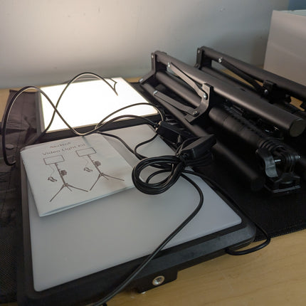 FAULTY 2-Pack LED Video Light Kit, NiceVeedi 2800-6500K Dimmable Continuous Phot