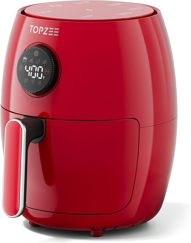 Small Compact Air Fryer, 2.1QT, 4-in-1 Small Mini Airfryer, Bake, Roast, Reheat,