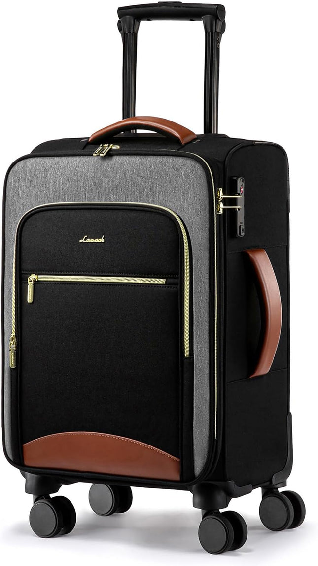 LOVEVOOK Carry On Luggage 22x14x9 Airline Approved with Spinner Wheels, 20 Inch
