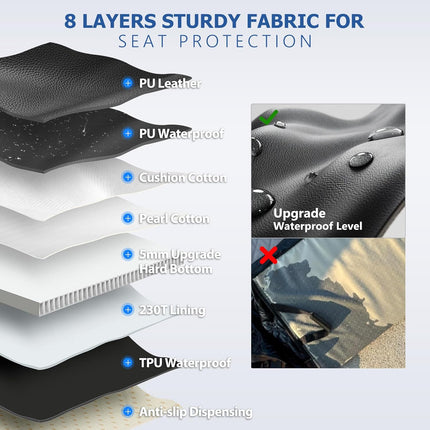 XL Truck Back Seat Extender for Dogs, Upgraded Anti-Scratch PU Leather, Dog Car