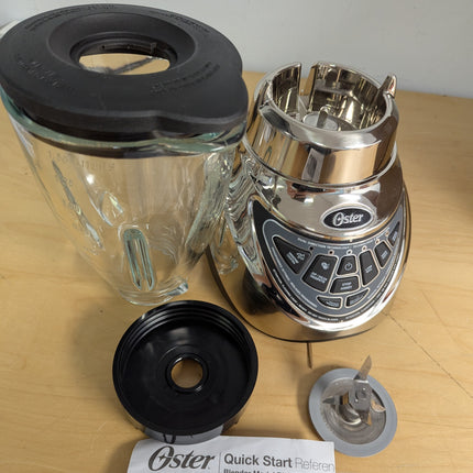 FOR PARTS Oster Pro 500 Blender with 2 Pre-Programmed Settings and 6-Cup Glass J