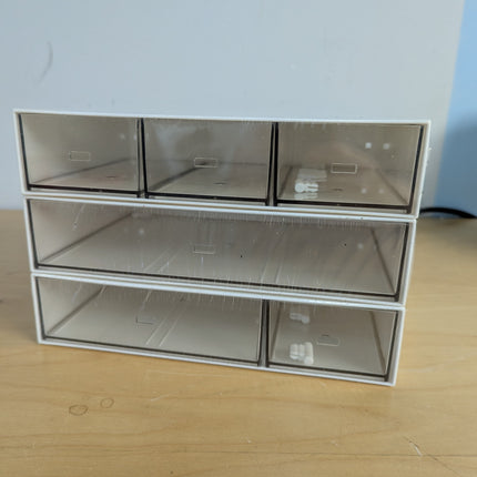 MOKKHNB 3pcs Multipurpose Desktop Storage Box Multi Organizer for Office and Pla