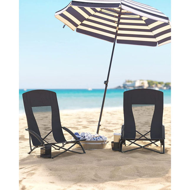 SONGMICS Set of 2 Portable Beach Chairs for Adults