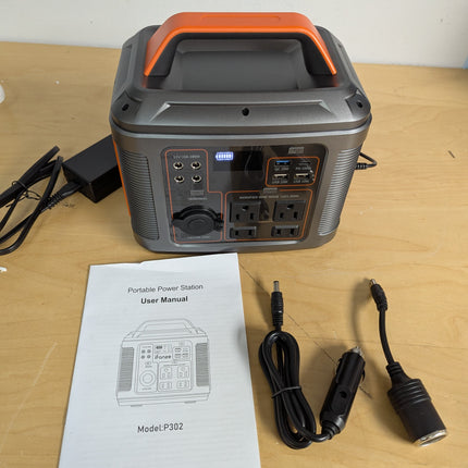Portable Power Station 300W:Outdoor Solar Generator with 296Wh Backup Lithium Ba