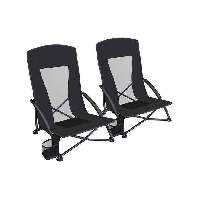 SONGMICS Set of 2 Portable Beach Chairs for Adults