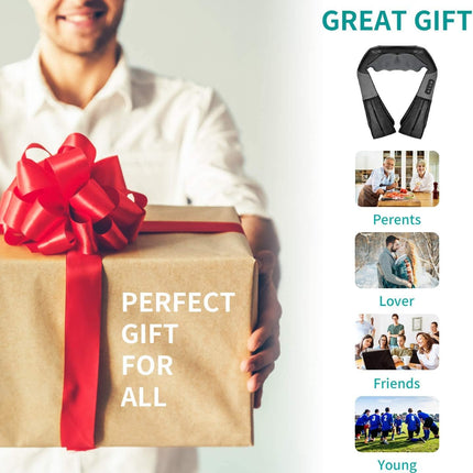 Nekteck Shiatsu Back Neck Massager, Deep Kneading Shoulder Massager with Heat, W