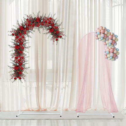 Metal Arch Backdrop Stand Wedding Balloon Arch Stand Set of 2 (5FT,6FT) for Indo