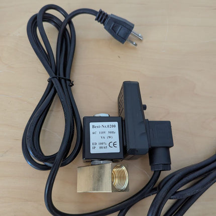 QWORK Automatic Timed Condensate Drain Valve, 4 Pack 1/2" Ac110v 2-Way Direct-Ac