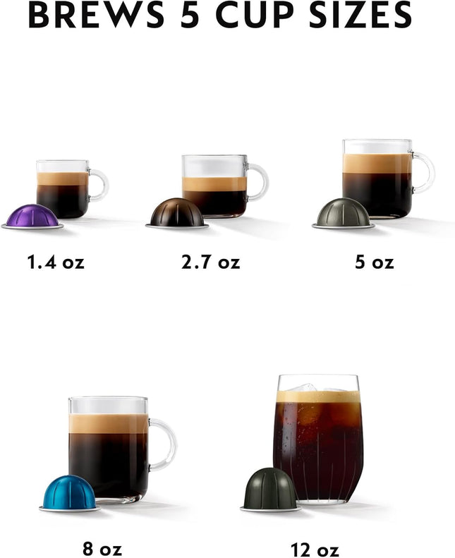 Coffee and Espresso Machine by Breville Nespresso Vertuo Pop+