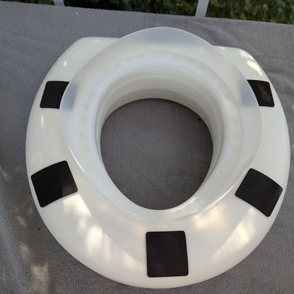 HealthSmart Raised Toilet Seat Riser That Fits Most Standard Bowls for Enhanced