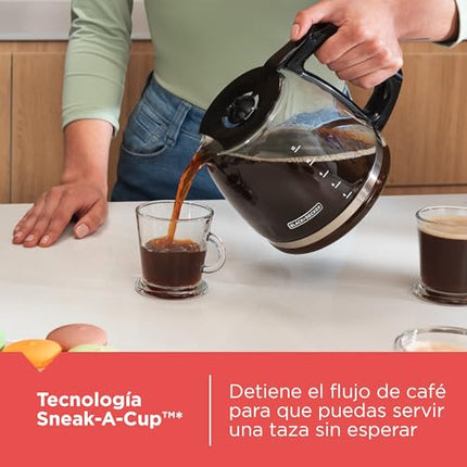 BLACK+DECKER CM0916B 12 Cup Vortex Coffee Maker with Permanent Filter