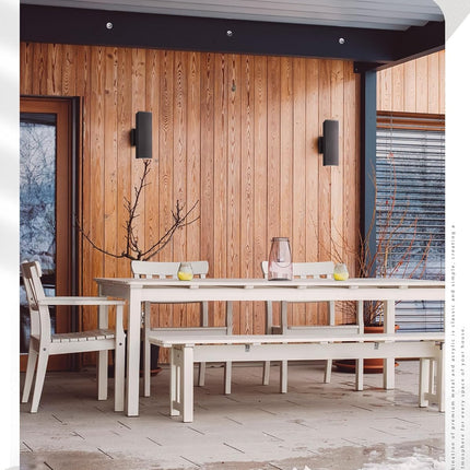 Ken & Ricky Outdoor Wall Lights, Modern Exterior Lighting Fixtures, Aluminum Fro