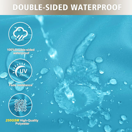 Ottowood High Back Outdoor Chair Cushions Set of 2-44''x20'' Patio Dining Chair