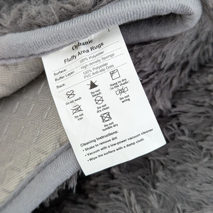 Ophanie Rugs for Living Room 5x8 Gray, Plush Soft Fuzzy Shag Carpets for Living