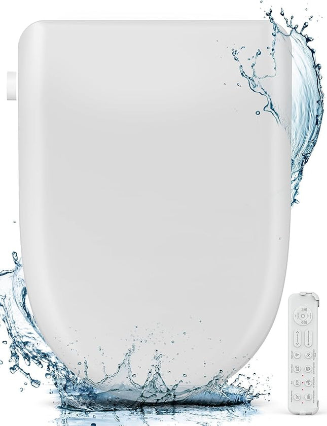 FVZ Bidet Toilet Seat Smart Electric Heated Toilet Seat with Warm Water & Dryer,