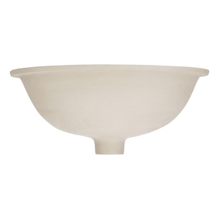 18" Mangrove Oval Porcelain Undermount Bathroom Sink - White